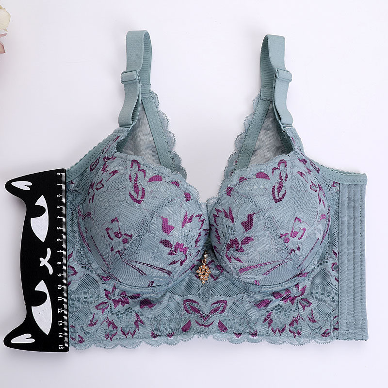 软钢圈五排扣美容院精油美胸内衣 梅花女内衣文胸