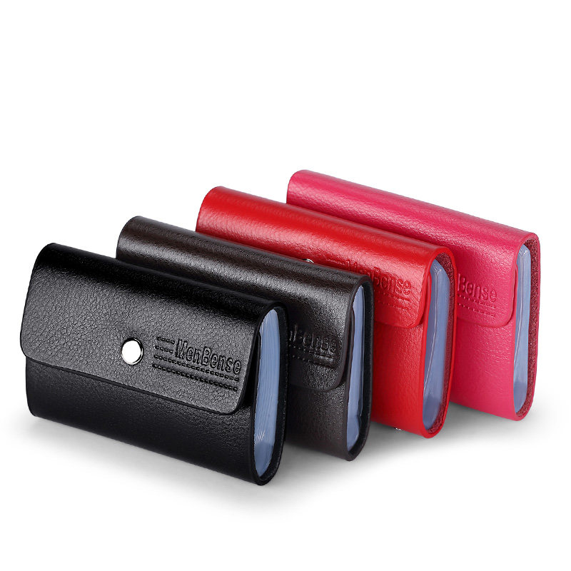 新男士真牛皮多卡位大容量名片包 瑞贝卡罗西卡包