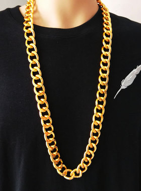 仿真道具不掉色夸张土豪粗项链