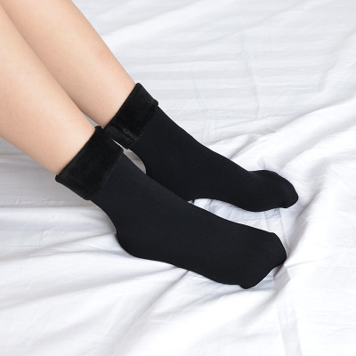 Winter Warmer Women Thicken Thermal Wool Cashmere Snow Sock - 图3