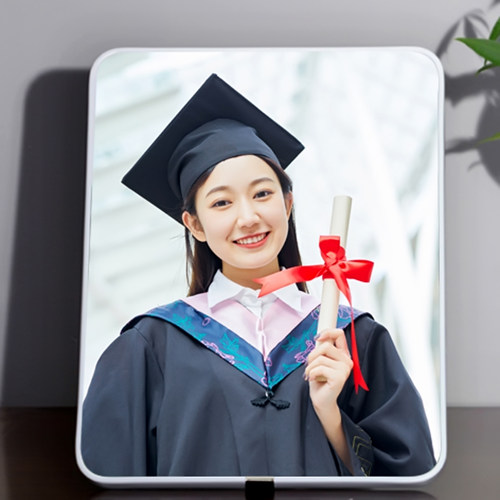相片照片水晶拉米娜摆台婚纱照放大相框木版画毕业照订定制全家福 - 图2