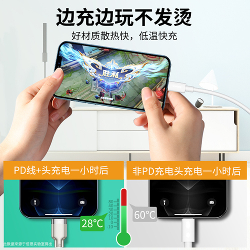 倍思适用苹果15数据线PD20W快充线iphone14充电线器13promax手机12车载11plus加长2米typec转lightning短款