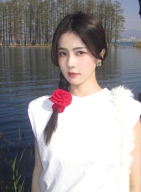 郁金香花朵大肠发圈女2024新款