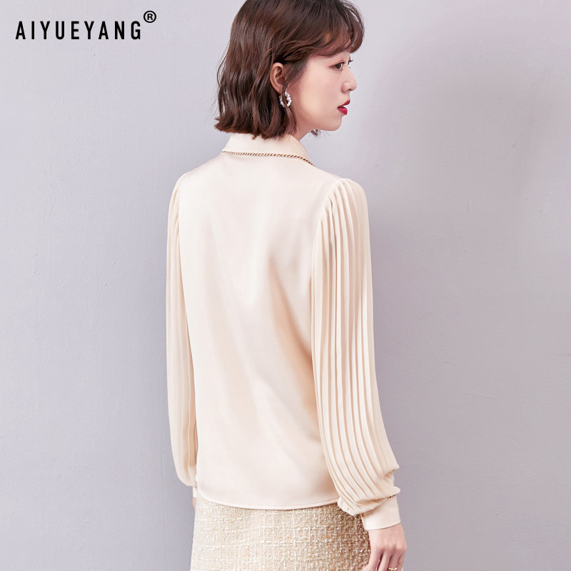 秋装女2020新款设计感小众雪纺衬衫 艾悦炀衬衫