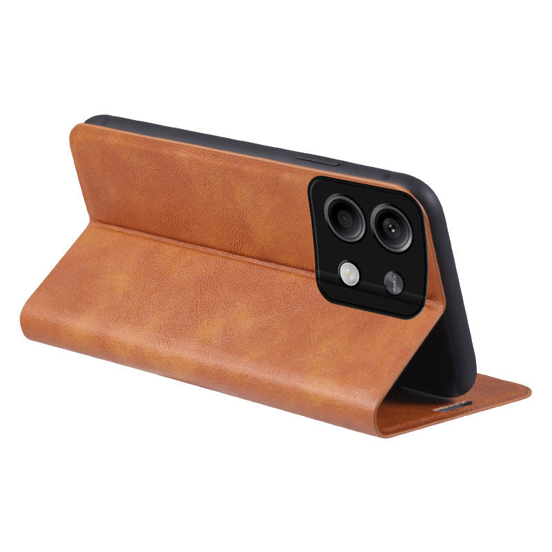 适用红米note13pro手机壳redminote13简约翻盖式皮套小米not十三por全包nite13ro防摔n0te折叠支架noto插卡套 - 图3