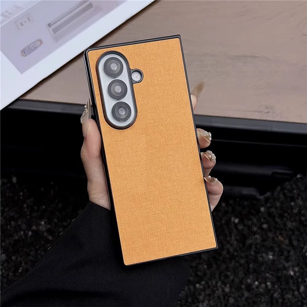 适用三星fold7手机壳galaxyzfold7商务皮革z6折叠屏foid5超薄w25保护套w24创意flod4皮纹ford3男女folder新款 - 图2