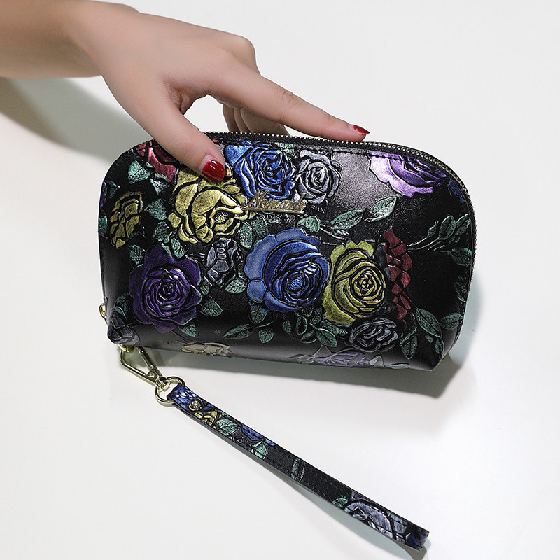 女2021新款潮简约大容量百搭零钱包 媚妃女士包袋