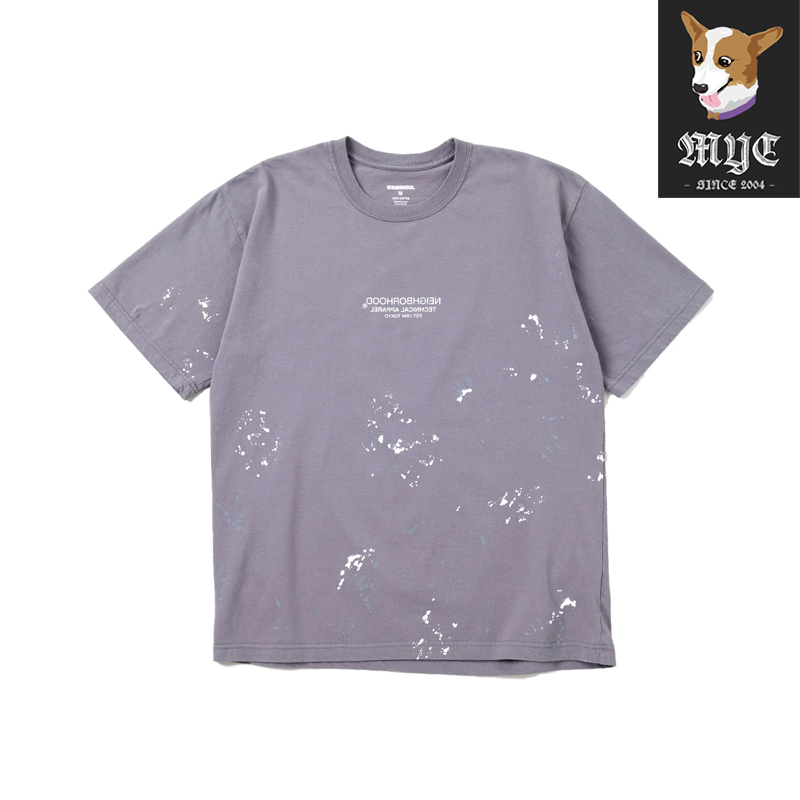 NEIGHBORHOOD NH.TEE LS/SS 印花logo纯色圆领短袖T恤 24AW - 图2