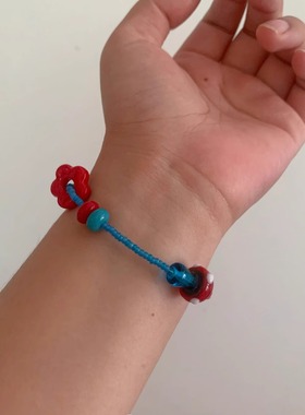 蘑菇原创设计手绘琉璃捷克珠高颜值清新夏天送礼闺蜜手链女