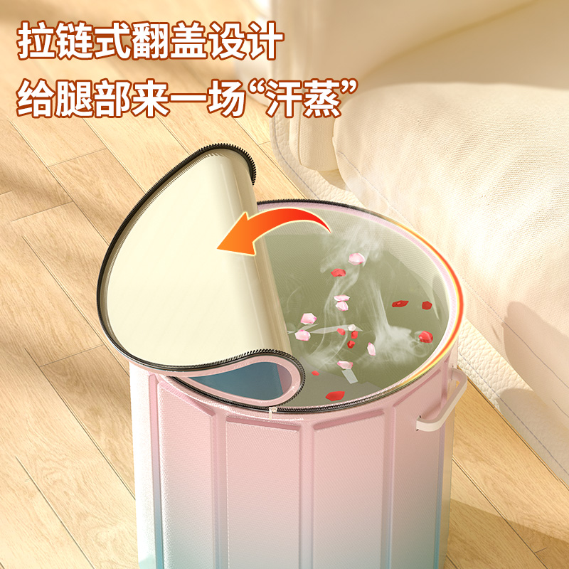 泡脚桶家用过小腿可折叠泡脚袋洗脚盆泡脚神器速开便携高深足浴桶