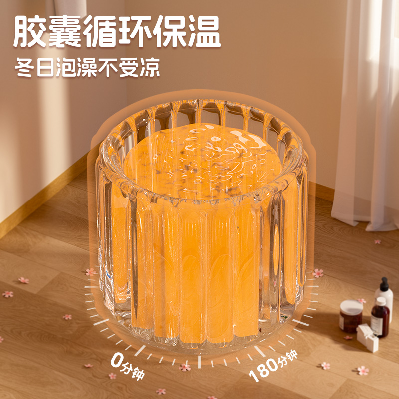 泡澡桶折叠大人家用自动充气泡澡桶泡浴桶浴缸成人全身浴桶洗澡桶