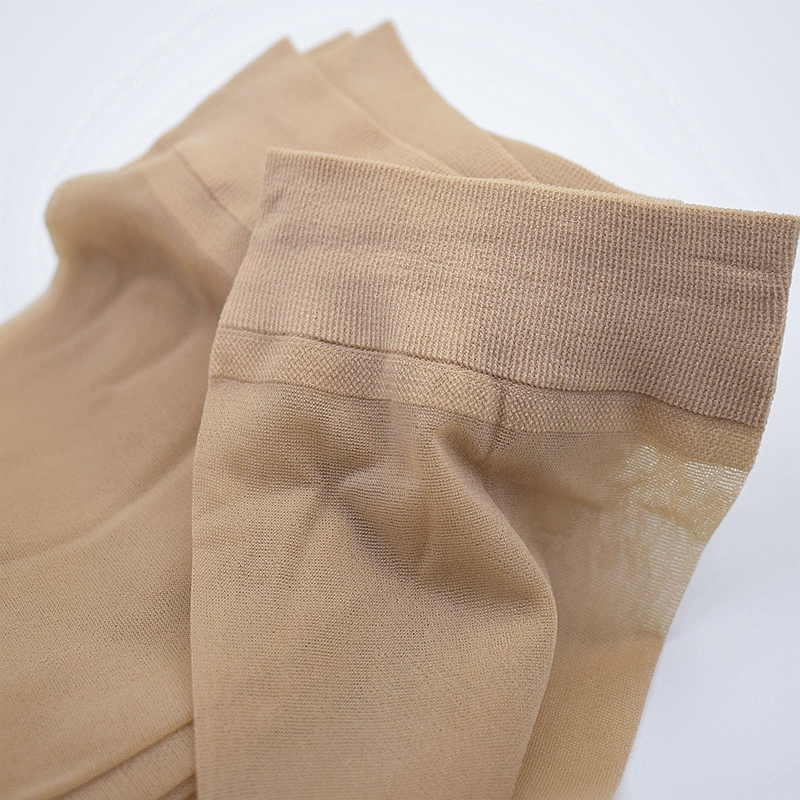 10双装宝娜斯12D包芯丝短袜夏季薄款脚尖透明对对袜短丝袜子女袜 - 图1