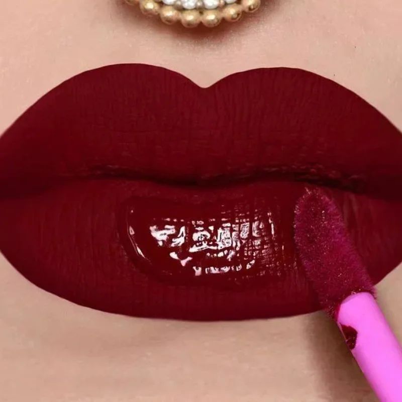 12 Colors Velvet Matte Lip Gloss Nude Pink Silky Liquid Lips - 图1