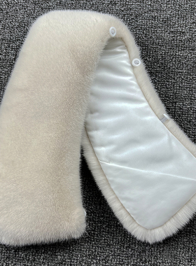 高档整皮水貂毛领子男女衣通用翻