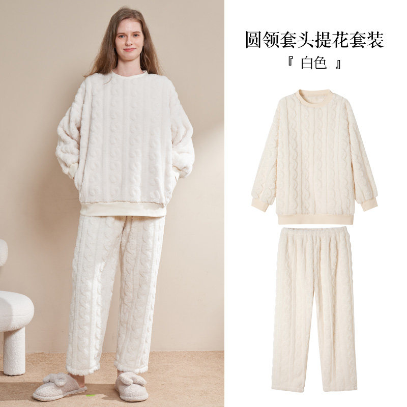 女士2022年新款男情侣珊瑚绒睡衣 dahuahome睡衣/家居服套装