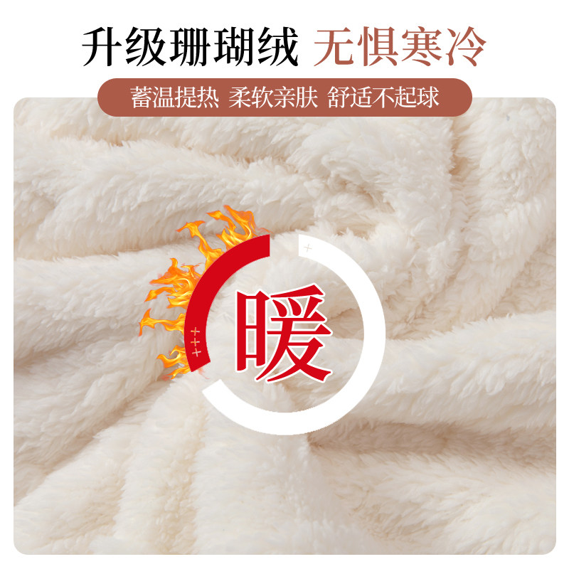 女士2022年新款男情侣珊瑚绒睡衣 dahuahome睡衣/家居服套装