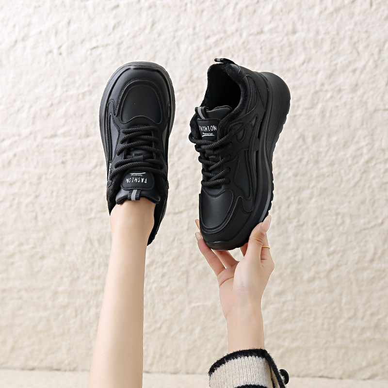 厨房防滑鞋女2025春秋新款厨师专用超轻不累脚工作软底34码运动鞋 - 图1