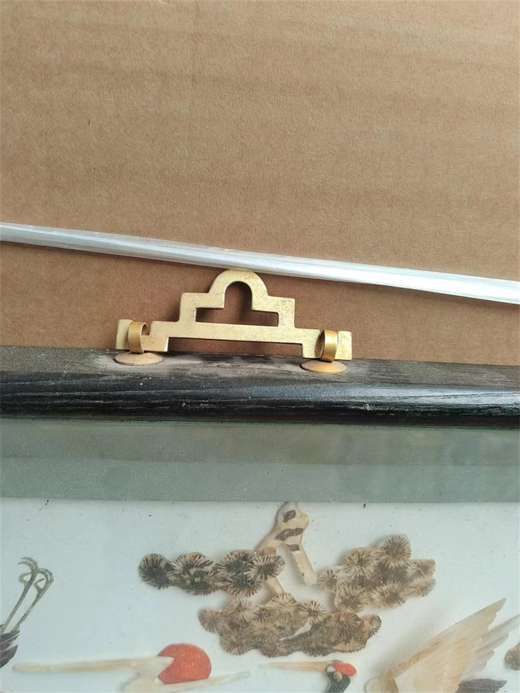 怀旧老物件贝壳工艺画7080年代老贝雕画客厅复古雕画工艺品摆件