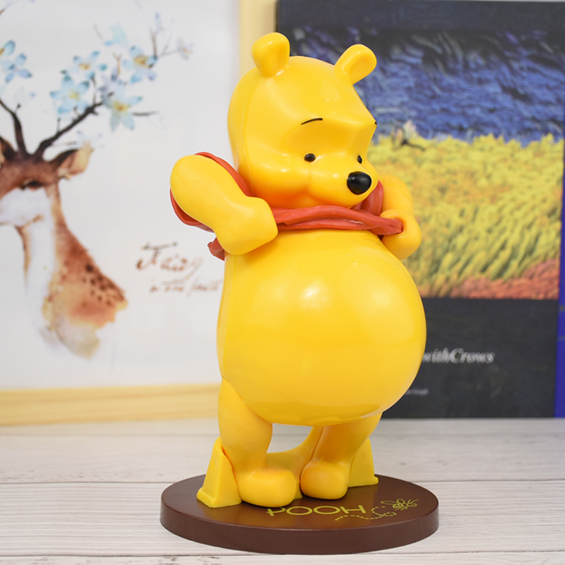 小熊维尼踢脚手办 人偶摆件生日蛋糕玩具礼物模型winnie the pooh - 图1