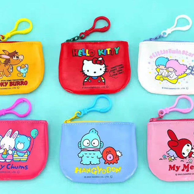 现货 正版扭蛋 Kenelephant 昭和风复古皮质三丽鸥零钱包 收纳袋,淘宝优惠券,粉丝福利购,淘宝优惠卷