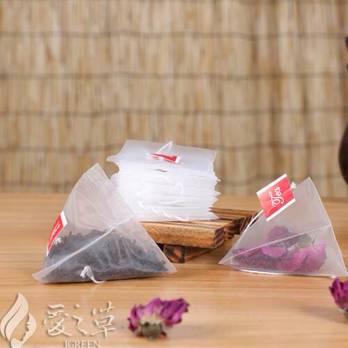 食品级尼龙过滤泡茶包袋一次性空茶包煮茶金字塔花茶叶包袋1000个 - 图1