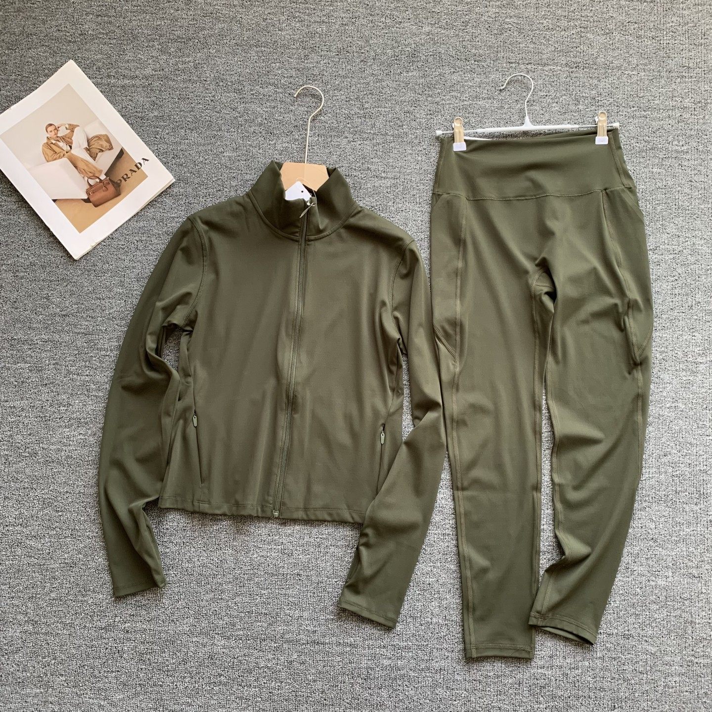 立领运动瑜伽服套装女秋季新款跑步健身瑜伽拉链外套四季可穿套装,淘宝优惠券,粉丝福利购,淘宝优惠卷