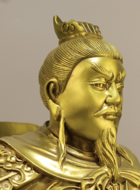 铜黄三太爷铜像摆件黄天霸摆件