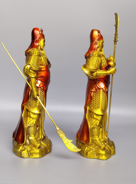 武财神关二爷客厅关公摆件铜招财