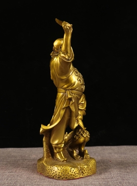 钟馗铜像摆件仿古天师钟馗摆件