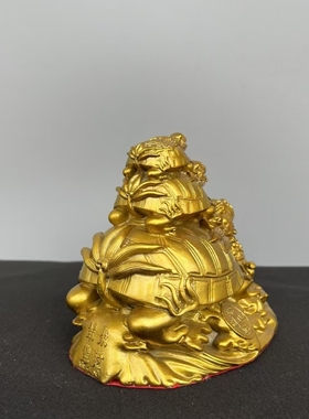 铜龟龙龟三代龟聚宝盆招财摆件