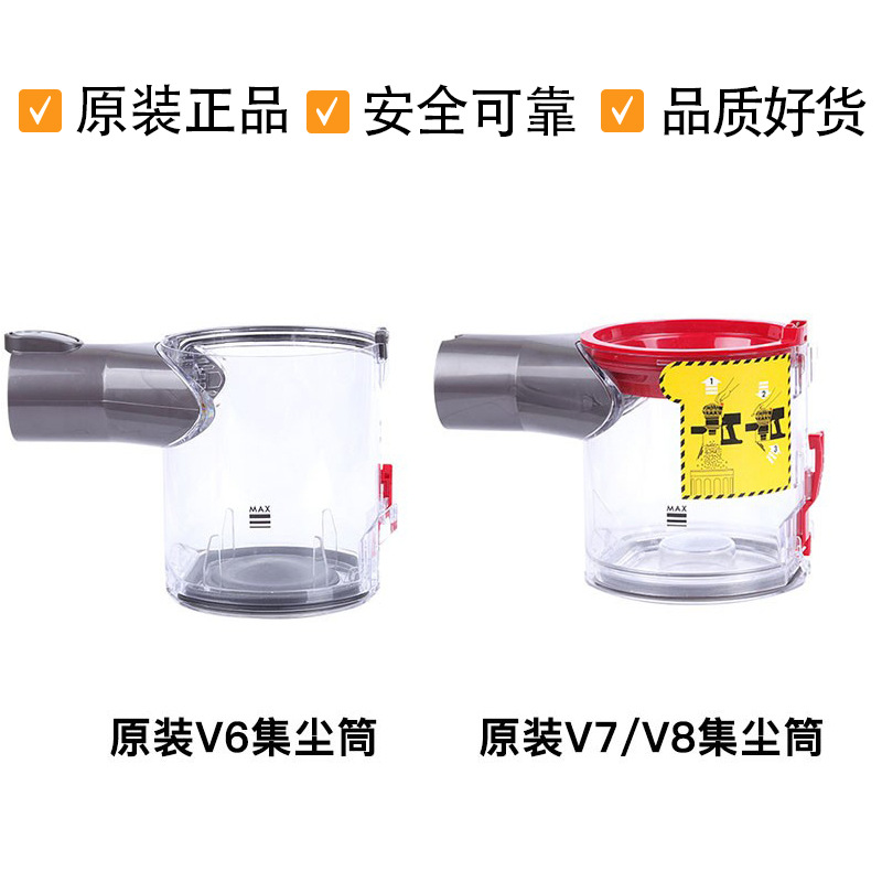 适配DYSON戴森V8垃圾桶V7吸尘器SV11气旋SV10集尘V6桶底盖配件