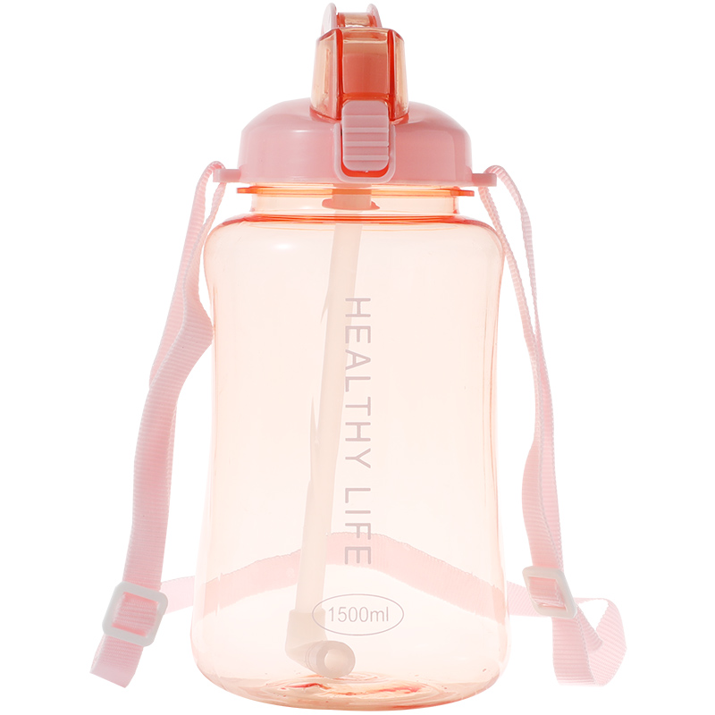 大容量水杯女生夏天儿童透明塑料水壶1.5l吸管杯子1500ml水瓶两升 - 图3