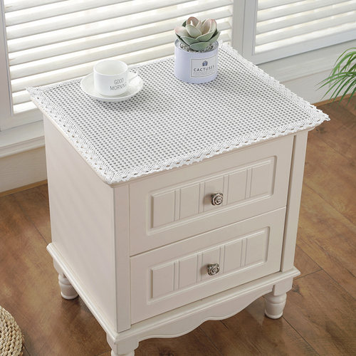 简约防尘罩电视机罩冰箱洗衣机床头柜盖布多用巾盖巾小桌布小方巾 - 图3