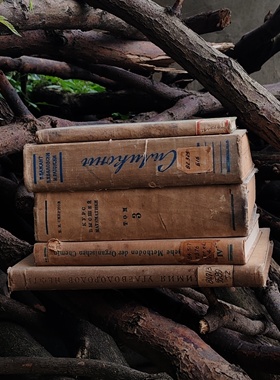 复古书籍二手发黄英文旧书古董复古书籍装饰陈列拍摄道具背景