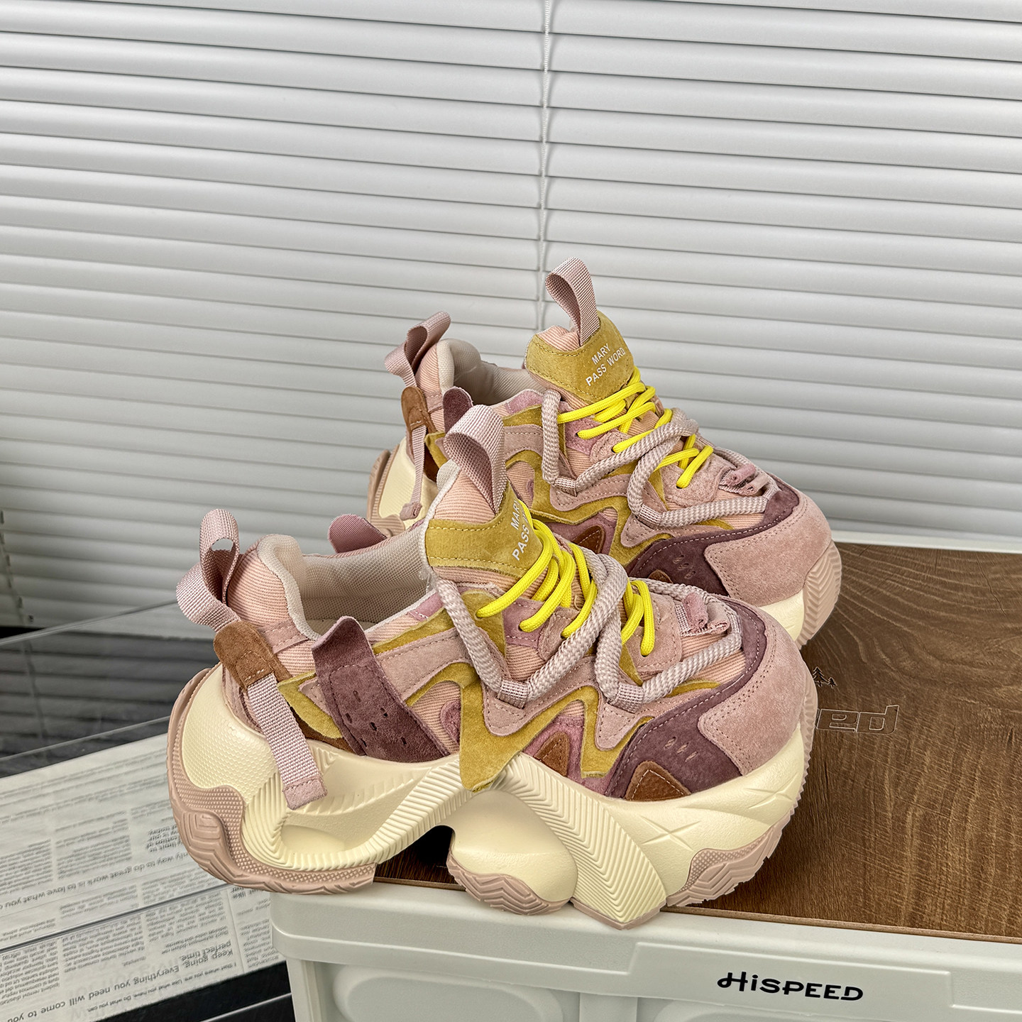 欧货厚底爆款拼色老爹鞋女2026春季新款休闲松糕鞋小个子运动女鞋,淘宝优惠券,粉丝福利购,淘宝优惠卷