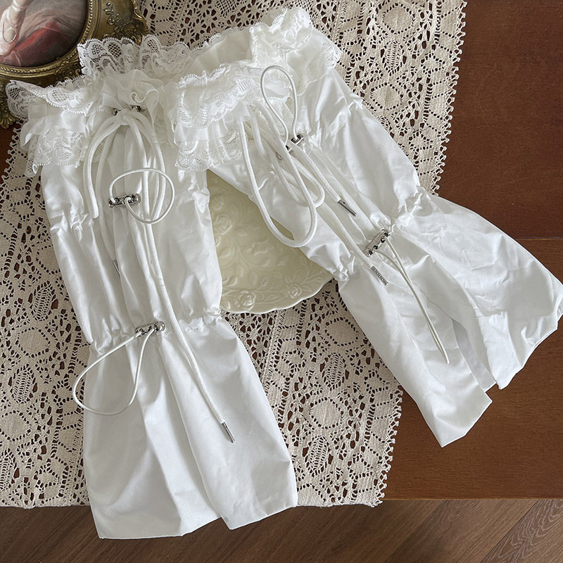 袜贵人轻亚风古着蕾丝花边防水抽绳绑带轻薄辣妹袜套蝴蝶结腿套女,淘宝优惠券,粉丝福利购,淘宝优惠卷