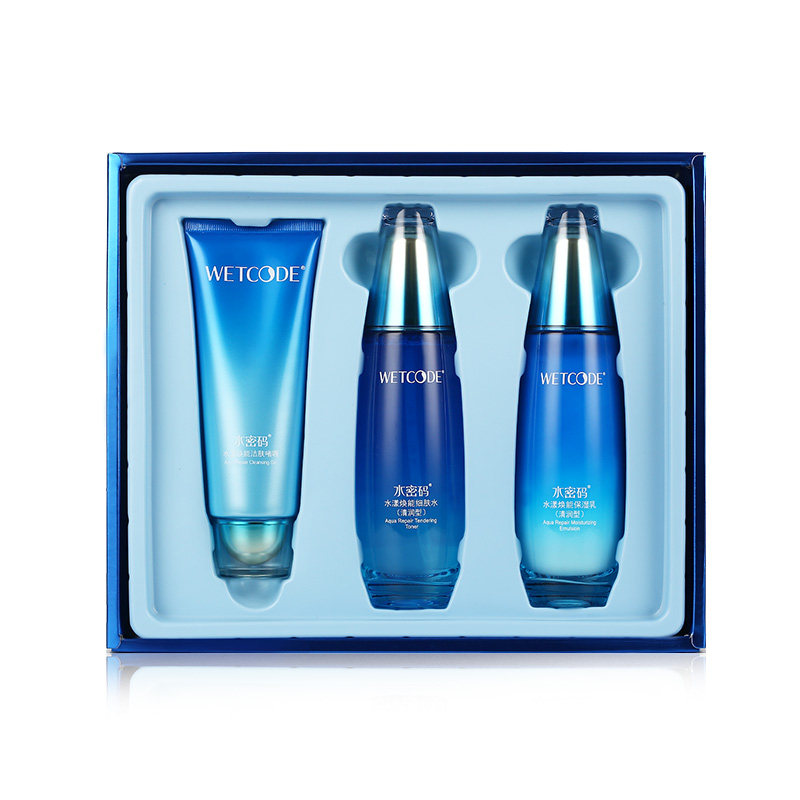 水密码海洋源萃水漾焕能水光女礼盒 晓昕化妆品面部护理套装