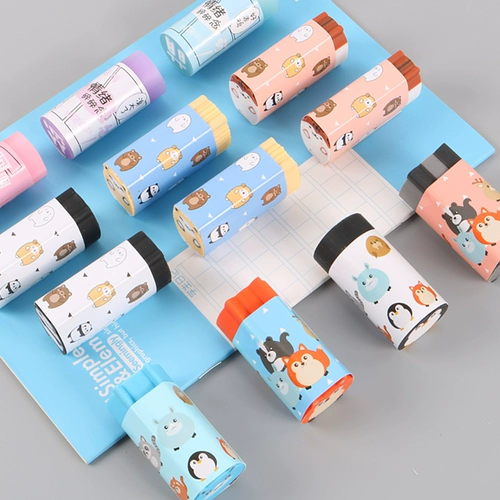 Мультфильм резиновый потирать животное персонализированная форма может разрезать студентов чистыми корейски