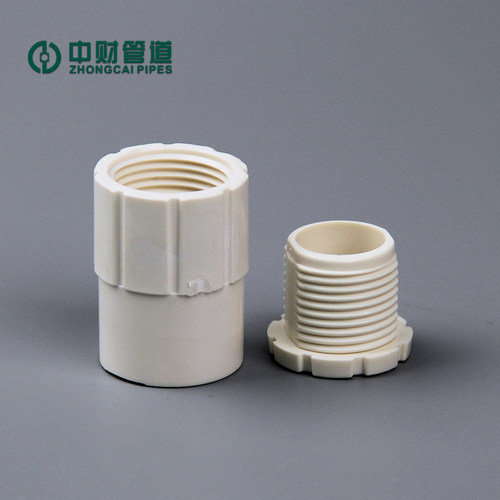 中财20PVCU电线工套管配件杯梳锁母锁扣螺接暗盒连接件 - 图2