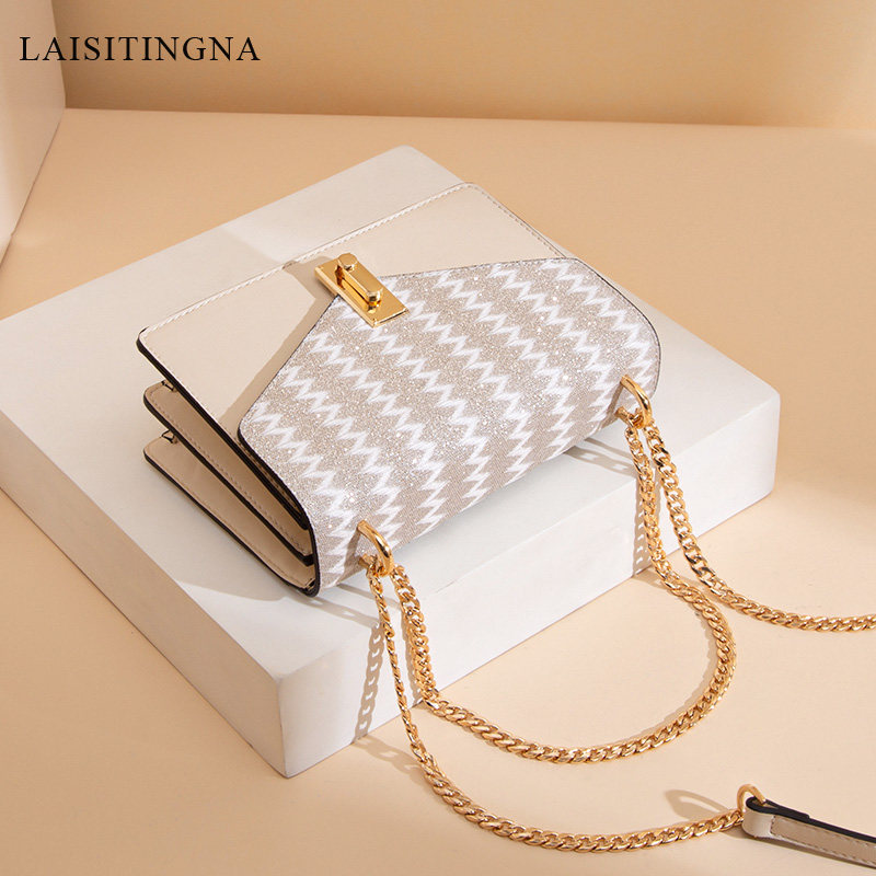 小ck 2020春夏新款限定洋气潮亮片包 莱斯汀娜女士包袋