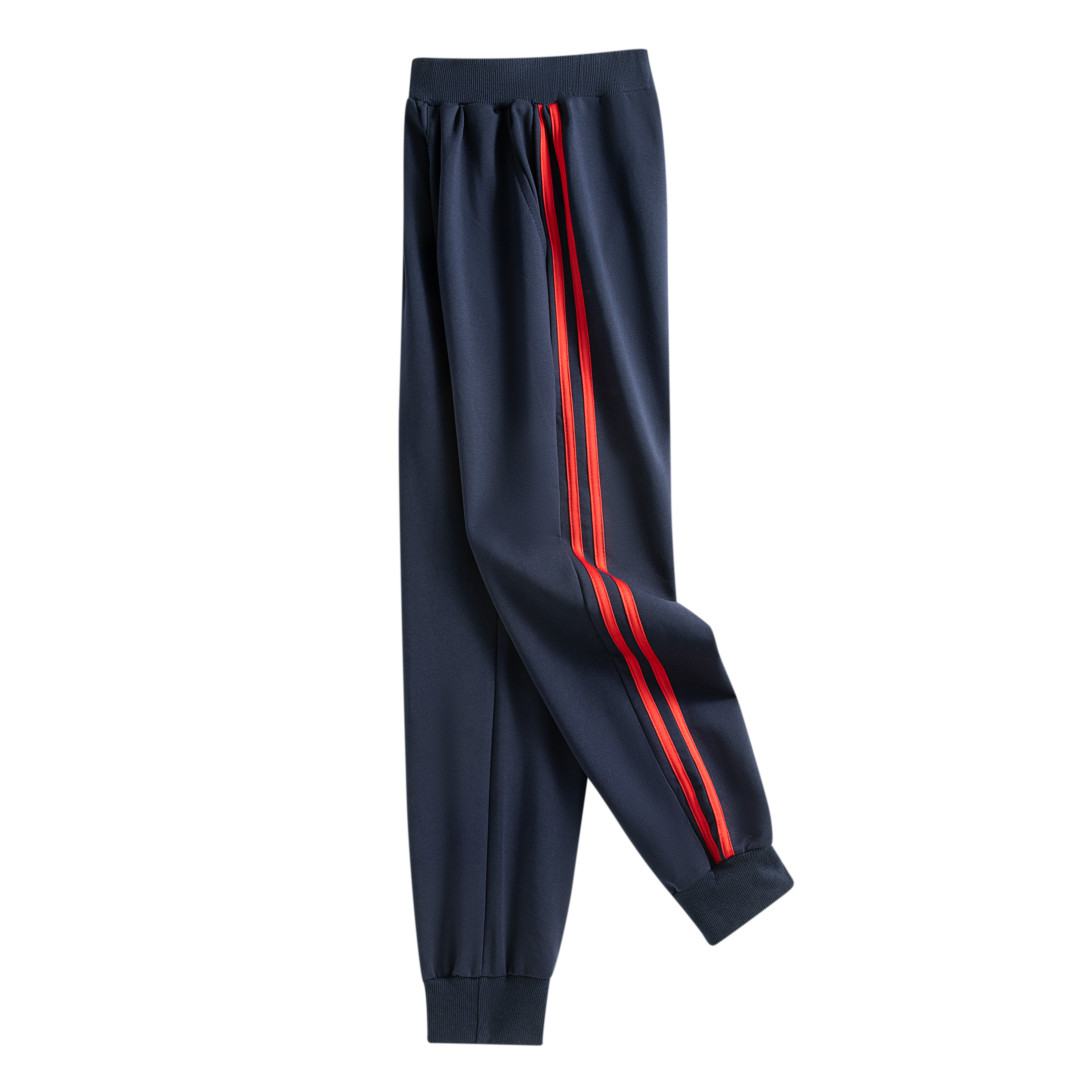 运动裤直筒长裤松紧腰藏青色春秋一杠二杠学生校服裤子加绒深蓝色,淘宝优惠券,粉丝福利购,淘宝优惠卷