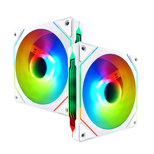 棱镜4Pro二代四代12CM机箱散热风扇5V3针ARGB幻彩PWM温控静音风扇