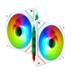 棱镜4Pro二代四代12CM机箱散热风扇5V3针ARGB幻彩PWM温控静音风扇