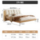 DDC Cream Style Pine Beech 2 Fabric Bed