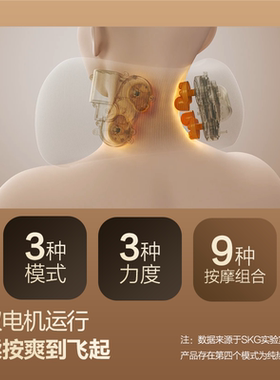 SKG按摩U型枕N1-2热敷护颈椎