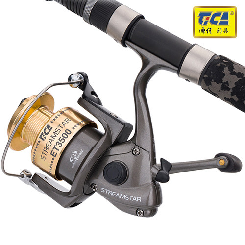 迪佳渔轮ET远投轮大物渔轮全金属头海竿矶钓筏钓纺车轮后卸力摇轮 - 图3