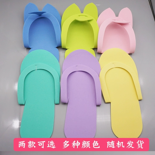 Прямая продажа одноразовые тапочки для ногтей Ева Человек Херо персонаж Драг -пена отель Домашний походки 12 двойных выстрелов