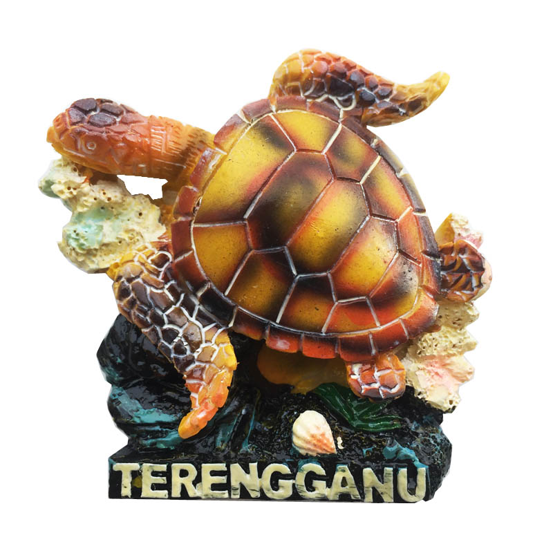 创意磁性温度计冰箱贴马来西亚登嘉楼州旅游纪念海龟装饰工艺品-图3