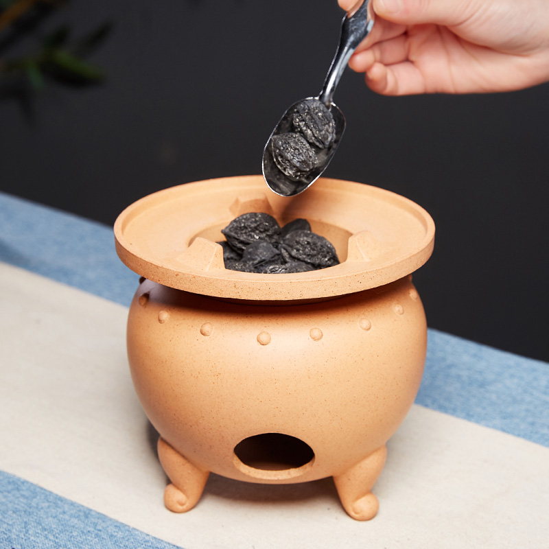 紫砂茶炉炭炉罐罐茶煮茶温茶器加热炉碳炉子炭火炉碳火风炉小陶炉 - 图2