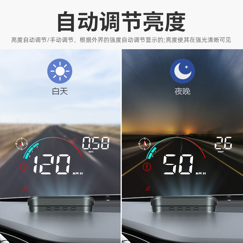 适用福特hud抬头显示器锐界际蒙迪欧福克斯睿金牛座翼虎车速投影 - 图2